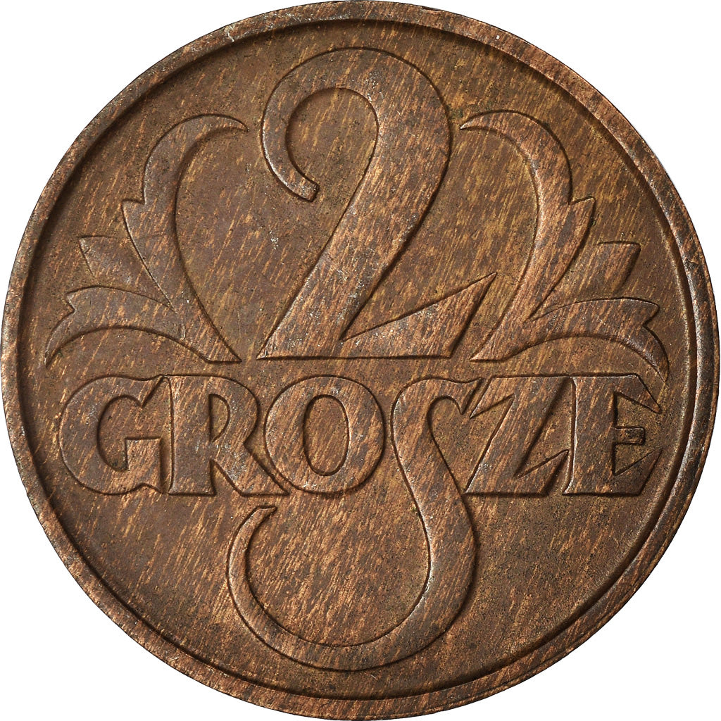 Coin, Poland, 2 Grosze, 1923, VF(30-35), Brass, KM:9