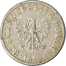 Monnaie, Pologne, 2 Grosze, 1949, TTB, Aluminium, KM:40