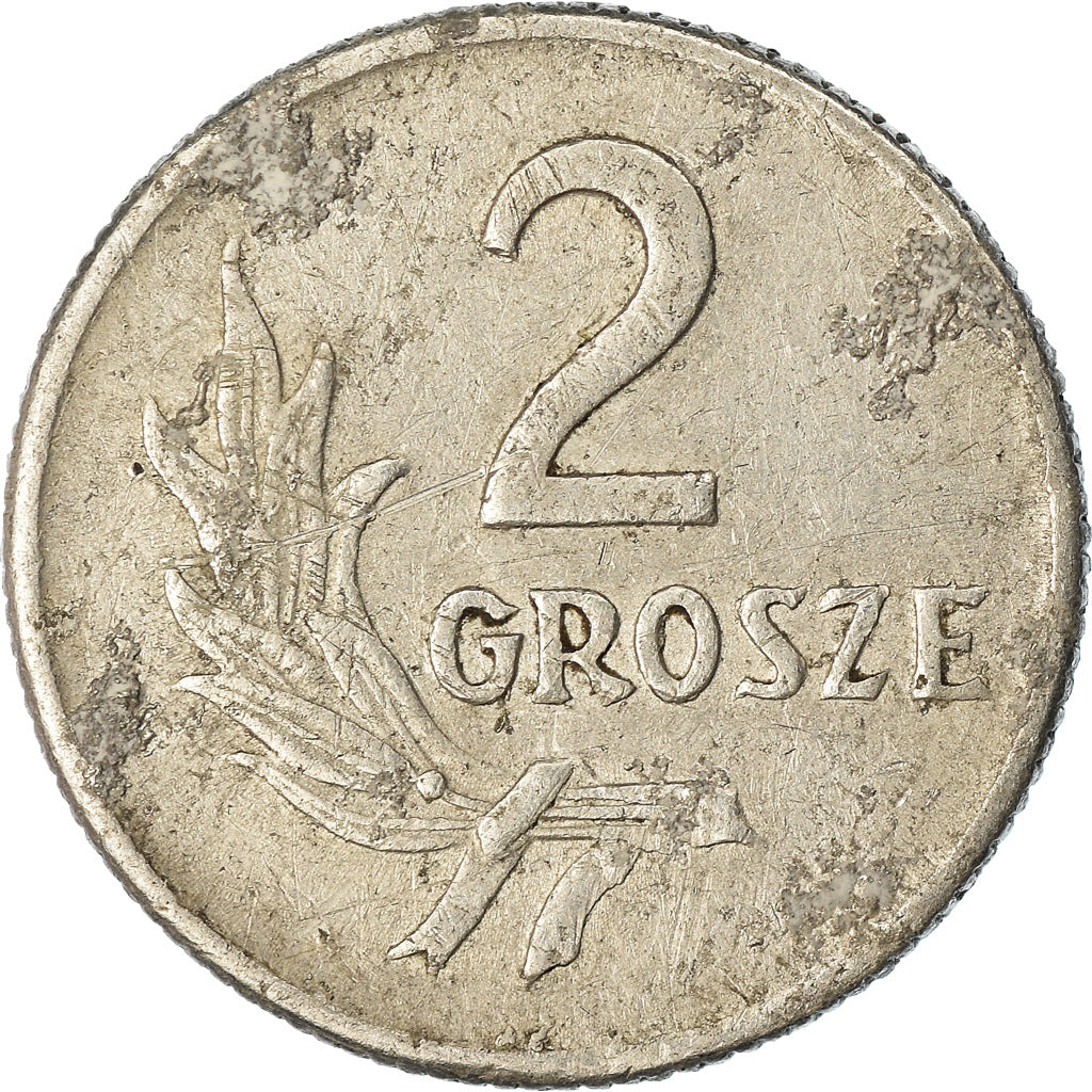 Monnaie, Pologne, 2 Grosze, 1949, TTB, Aluminium, KM:40
