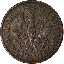 Coin, Poland, Grosz, 1925, Warsaw, EF(40-45), Bronze, KM:8a