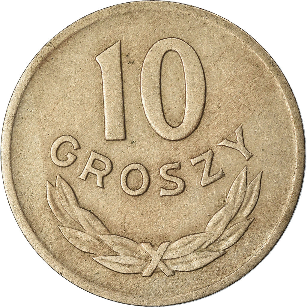 Coin, Poland, 10 Groszy, 1949, Kremnica, EF(40-45), Copper-nickel, KM:42