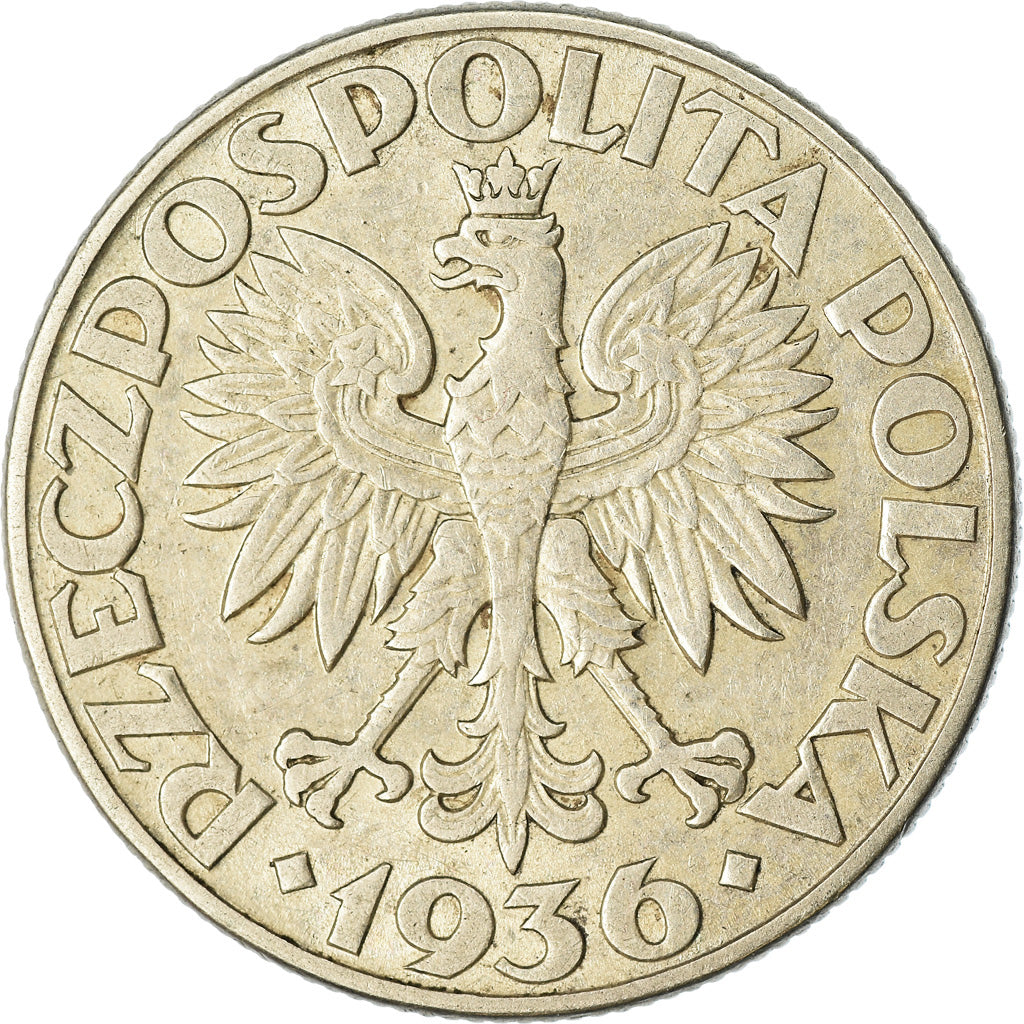 Coin, Poland, 2 Zlote, 1936, Warsaw, VF(30-35), Silver, KM:30