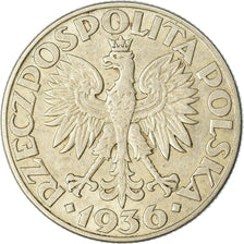 Coin, Poland, 2 Zlote, 1936, Warsaw, VF(30-35), Silver, KM:30