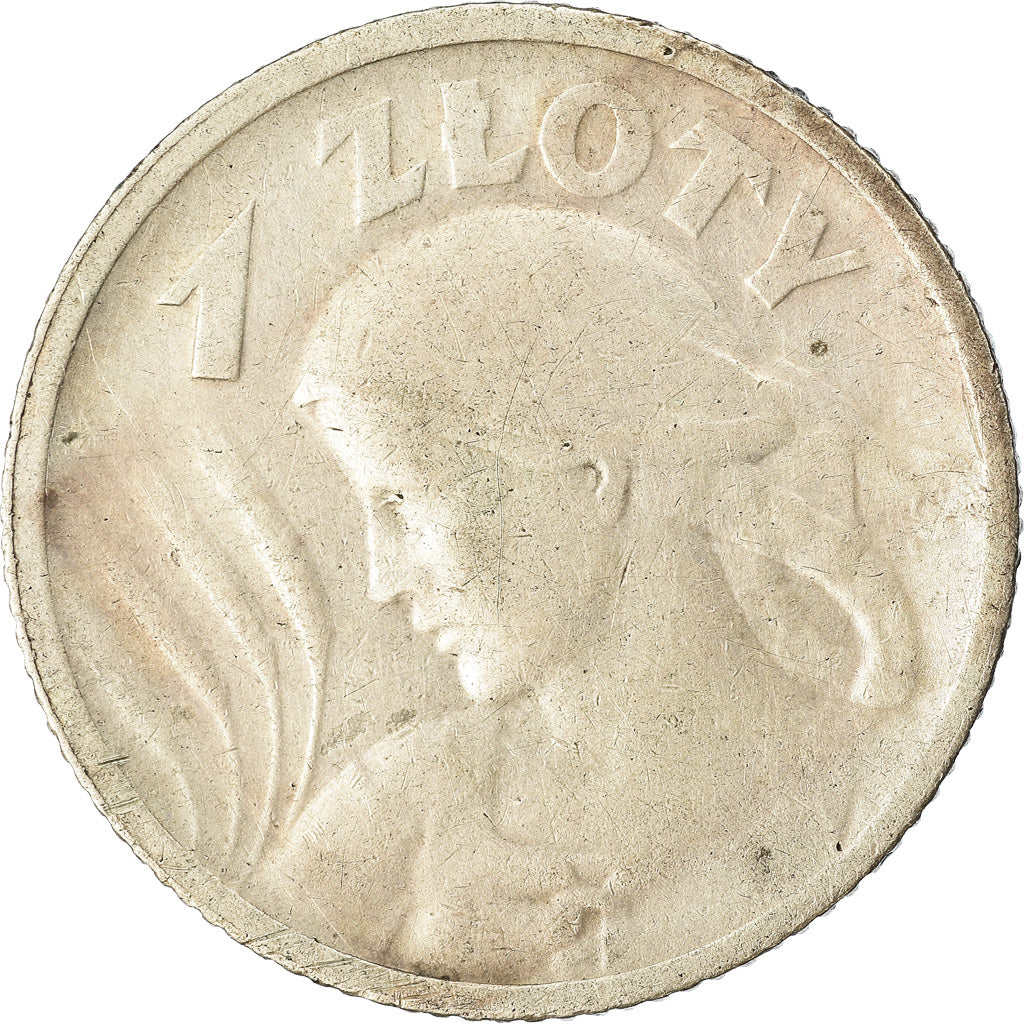 Coin, Poland, Zloty, 1924, Warsaw, VF(30-35), Silver, KM:15