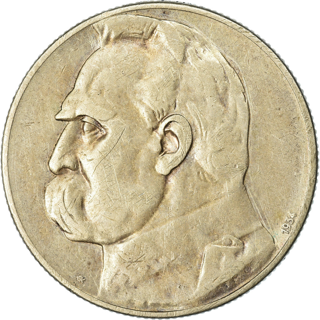 Moneta, Polonia, 5 Zlotych, 1934, Warsaw, MB+, Argento, KM:25