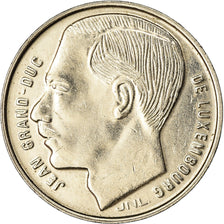 Coin, Luxembourg, Jean, Franc, 1989, EF(40-45), Nickel plated steel, KM:63