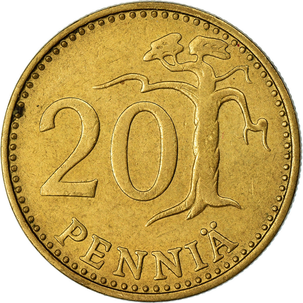 Münze, Finnland, 20 Pennia, 1981, SS, Aluminum-Bronze, KM:47