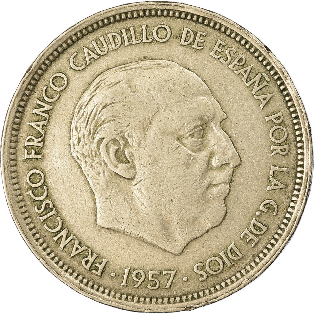 Monnaie, Espagne, Caudillo and regent, 50 Pesetas, TTB, Copper-nickel, KM:788