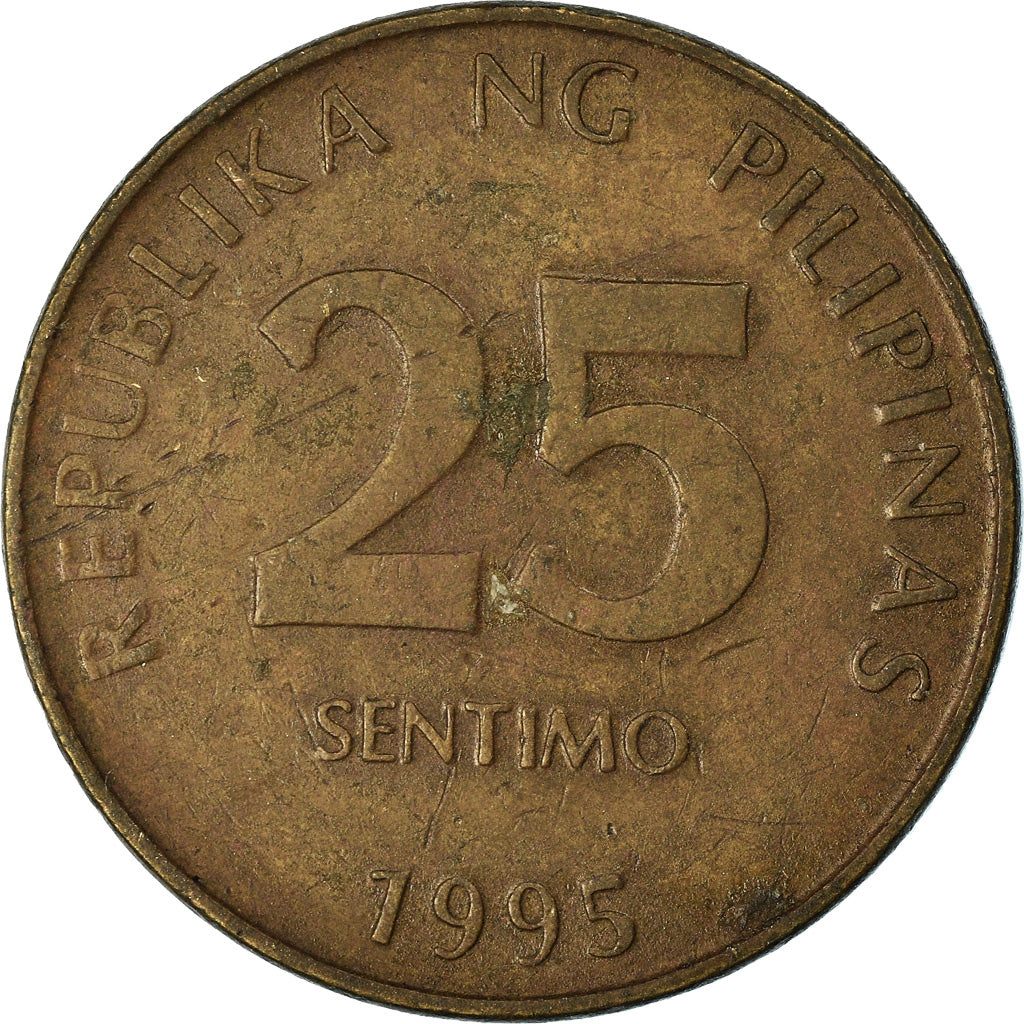 Munten, Fillipijnen, 25 Sentimos, 1995, ZF, Tin, KM:271