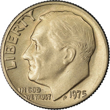 Coin, United States, Roosevelt Dime, Dime, 1975, U.S. Mint, Philadelphia