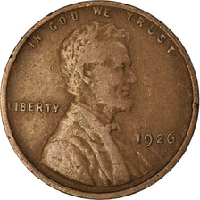 Coin, United States, Lincoln Cent, Cent, 1926, U.S. Mint, Philadelphia