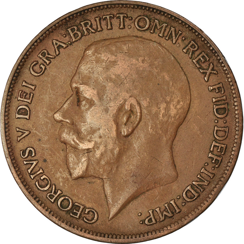 Coin, Great Britain, George V, Penny, 1918, EF(40-45), Bronze, KM:810