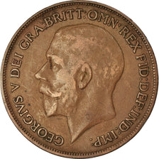 Coin, Great Britain, George V, Penny, 1918, EF(40-45), Bronze, KM:810