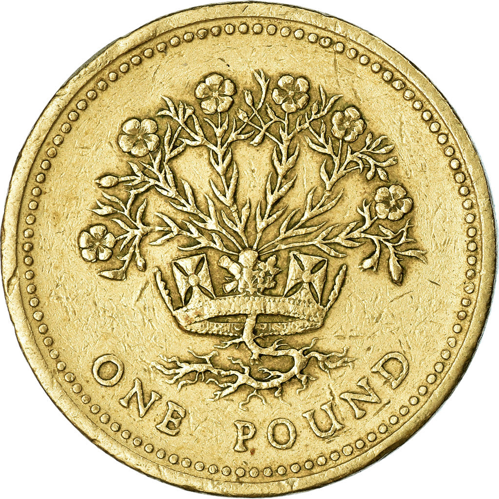 Coin, Great Britain, Elizabeth II, Pound, 1991, EF(40-45), Nickel-brass, KM:946