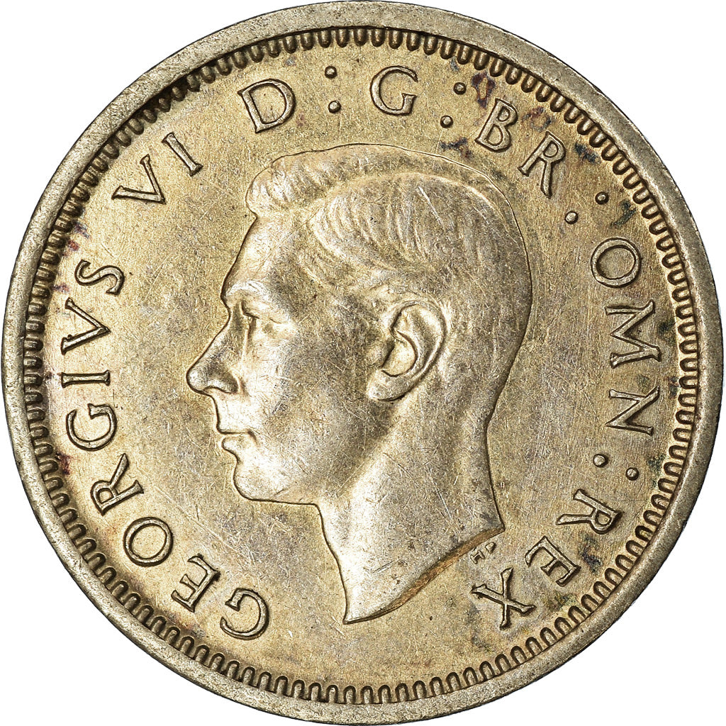 Coin, Great Britain, George VI, 3 Pence, 1943, AU(55-58), Silver, KM:848