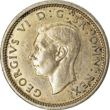 Coin, Great Britain, George VI, 3 Pence, 1943, AU(55-58), Silver, KM:848