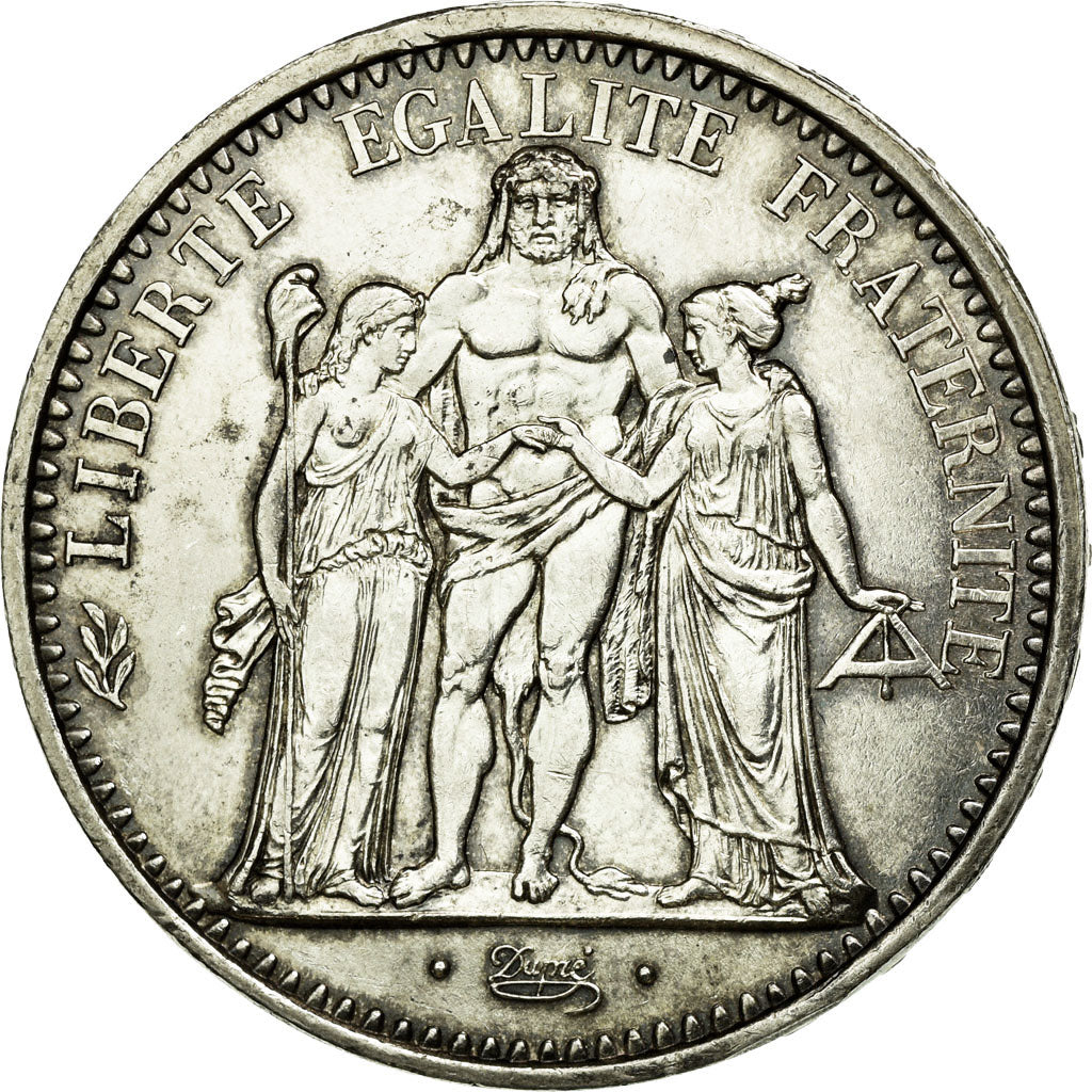 FRANCE, Hercule, 10 Francs, 1967, Paris, KM #932, AU(50-53), Silver, 37,...