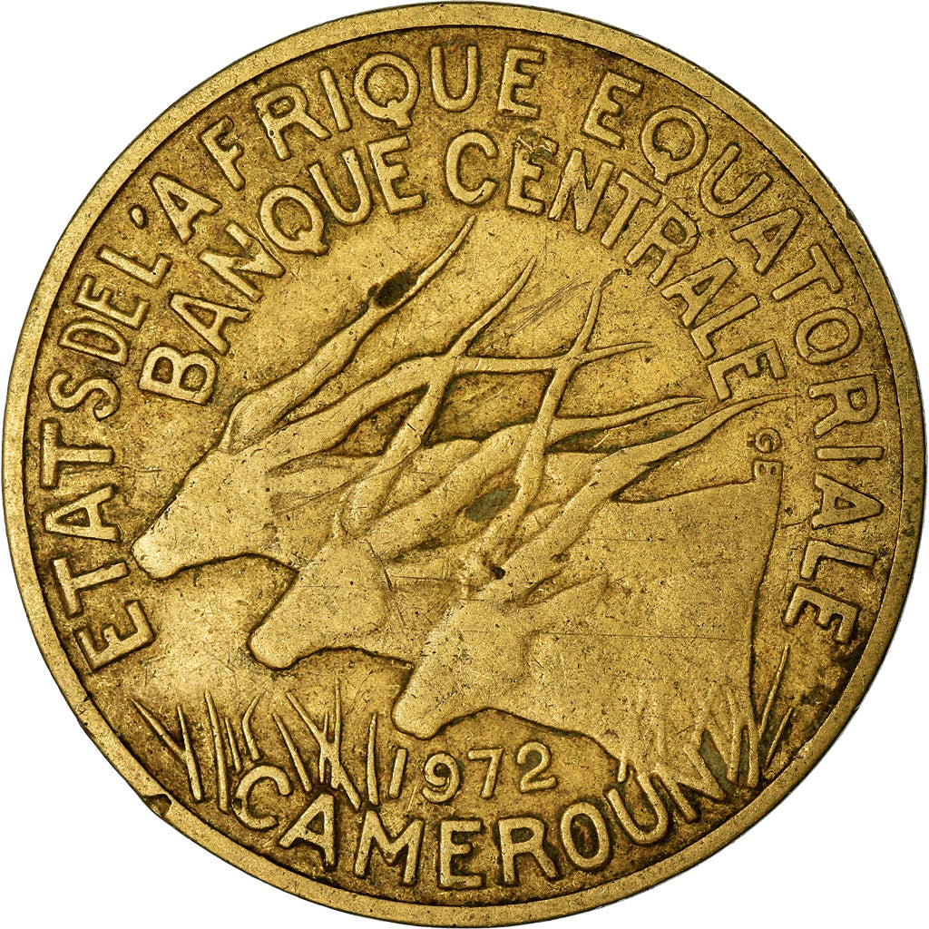 Coin, EQUATORIAL AFRICAN STATES, 10 Francs, 1972, Paris, VF(30-35)