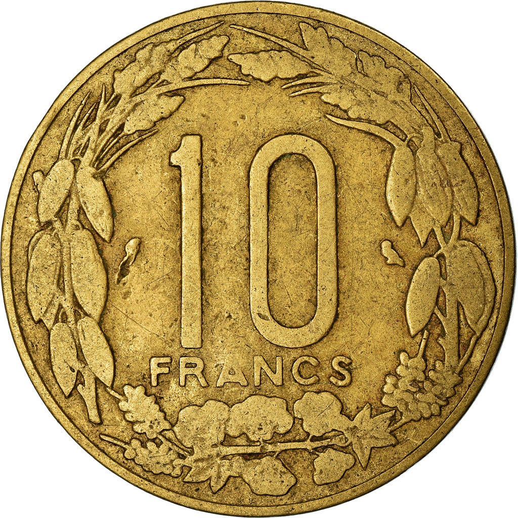 Coin, EQUATORIAL AFRICAN STATES, 10 Francs, 1972, Paris, VF(30-35)