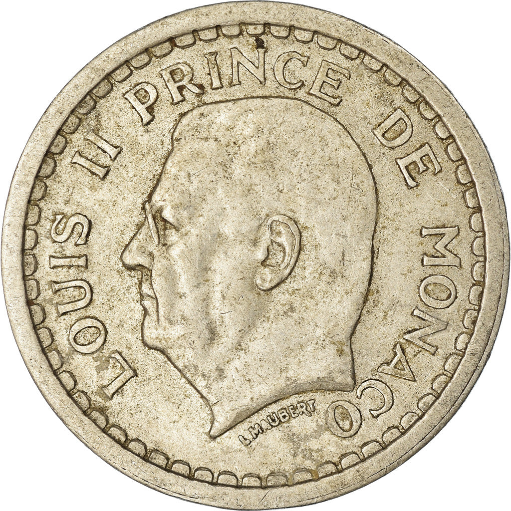 Monnaie, Monaco, Franc, Undated (1943), Poissy, TTB, Aluminium, Gadoury:MC131