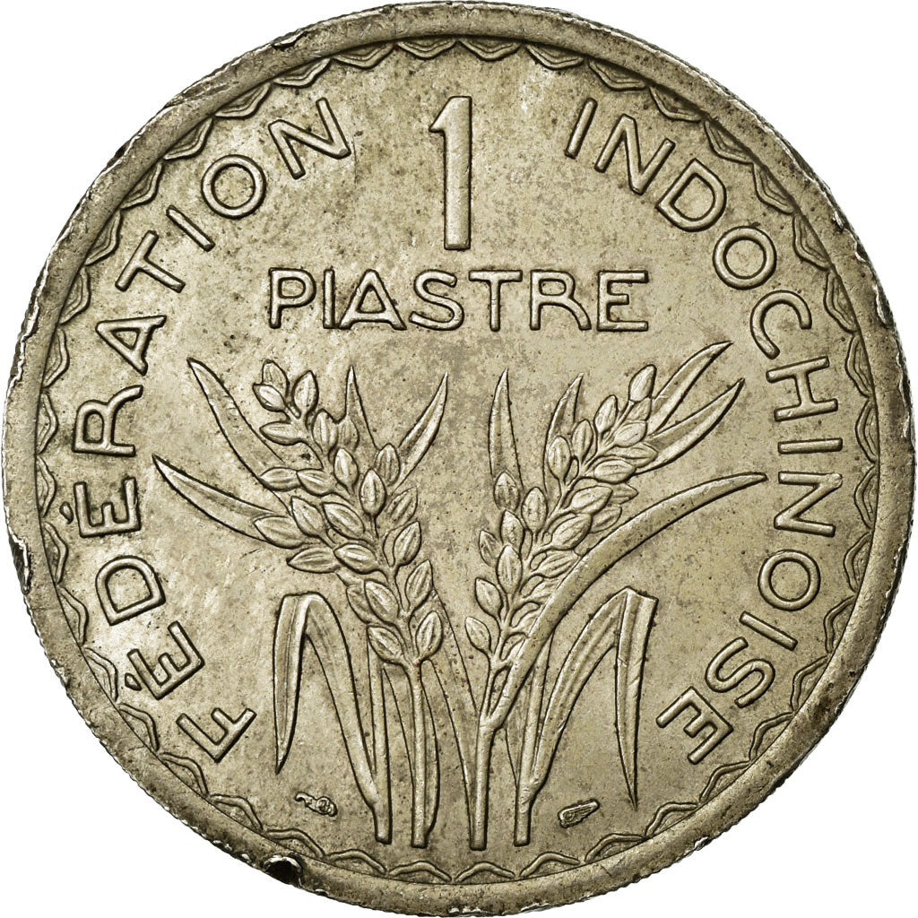 Coin, French Indochina, Piastre, 1947, Paris, AU(50-53), Copper-nickel, KM:32.2