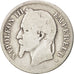 FRANCE, Napoléon III, 2 Francs, 1866, Strasbourg, KM #807.2, VG(8-10), Silver, G