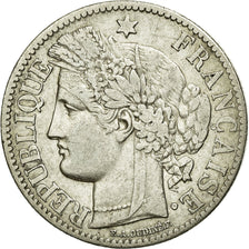 Moneta, Francja, Cérès, 2 Francs, 1870, Paris, EF(40-45), Srebro, KM:817.1