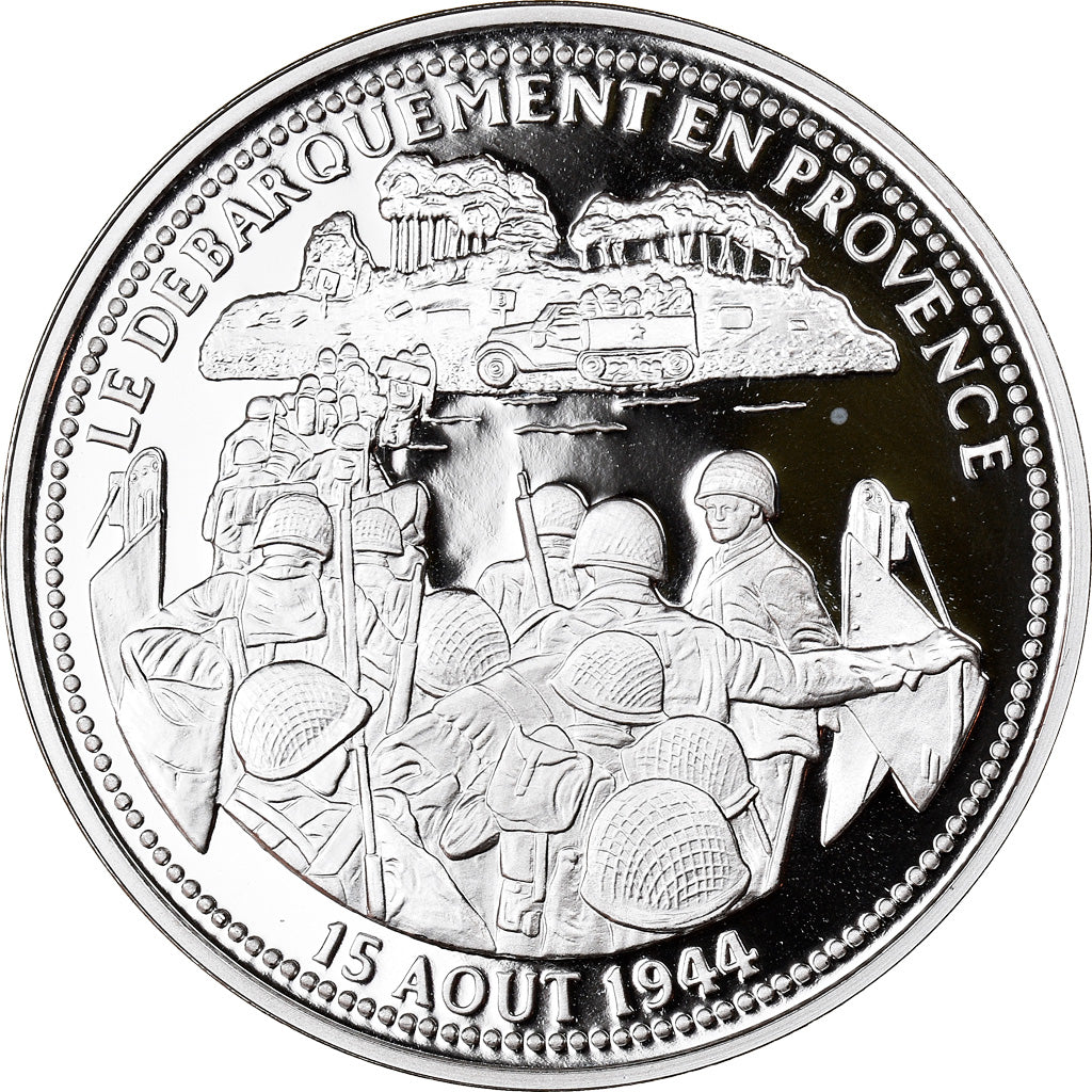 Francia, medaglia, Seconde Guerre Mondiale, Débarquement de Provence, Politics