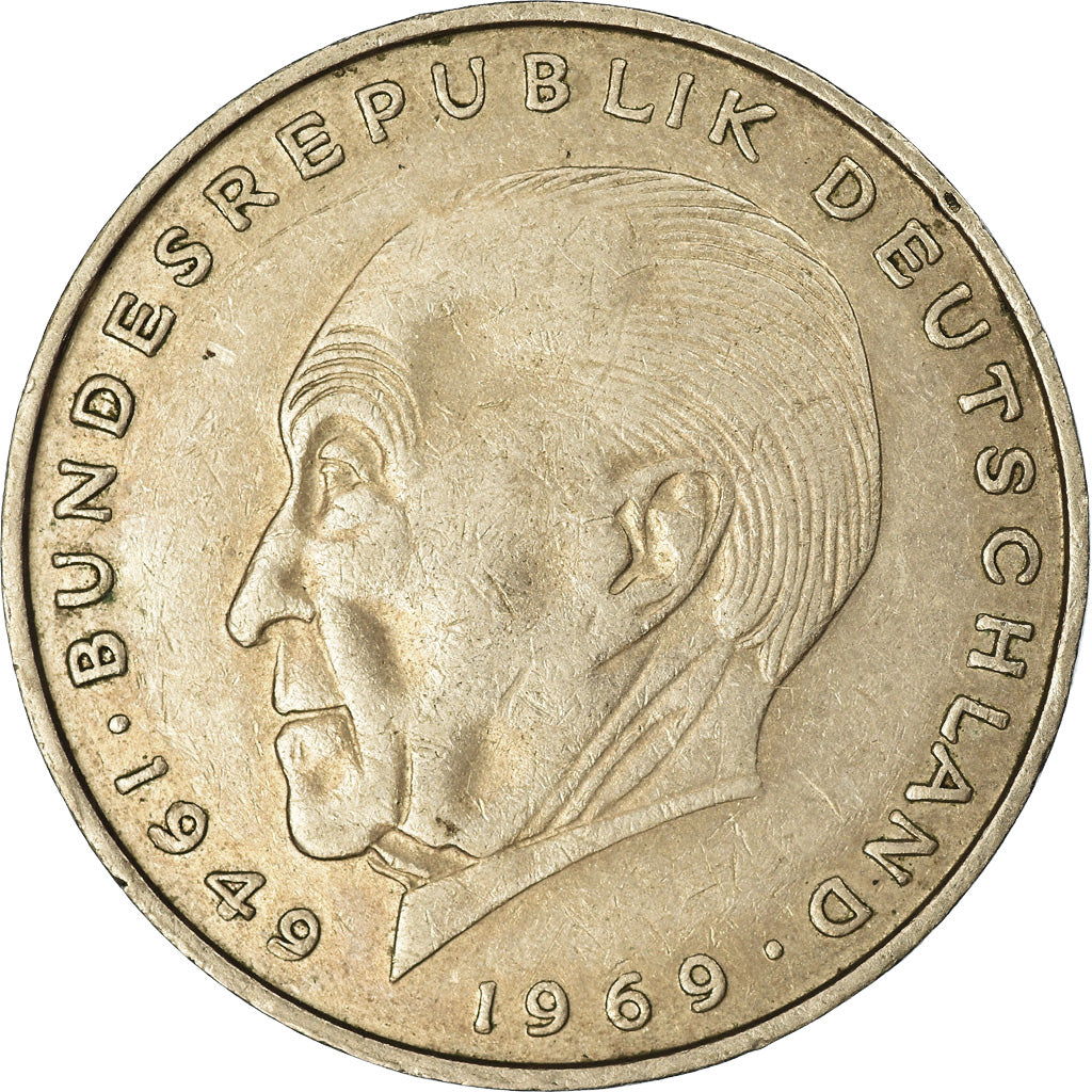 Munten, Federale Duitse Republiek, 2 Mark, 1972, Munich, ZF, Copper-Nickel Clad