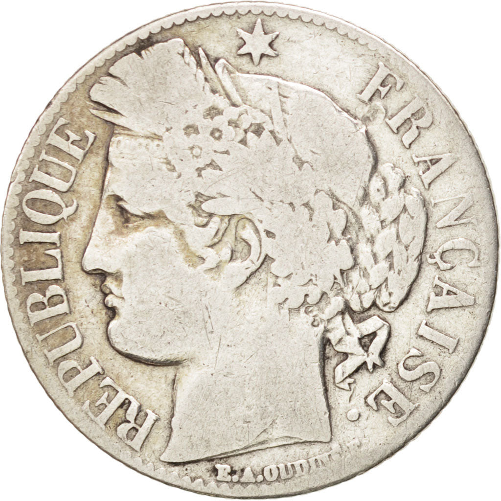 Coin, France, Cérès, Franc, 1888, Paris, VF(20-25), Silver, KM:822.1