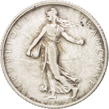 FRANCE, Semeuse, Franc, 1913, Paris, KM #844.1, EF(40-45), Silver, 23, Gadoury..