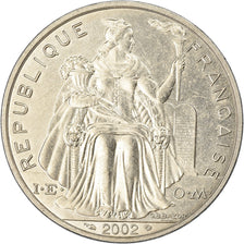 Coin, French Polynesia, 5 Francs, 2002, Paris, EF(40-45), Aluminum, KM:12