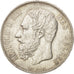 BELGIUM, 5 Francs, 5 Frank, 1873, KM #24, AU(50-53), Silver, 24.92
