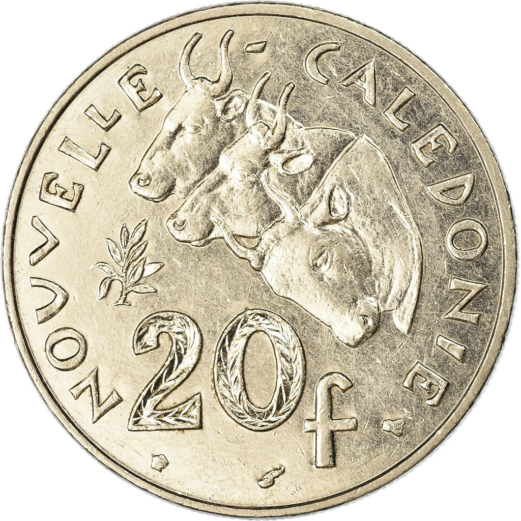 Coin, New Caledonia, 20 Francs, 1996, Paris, EF(40-45), Nickel, KM:12