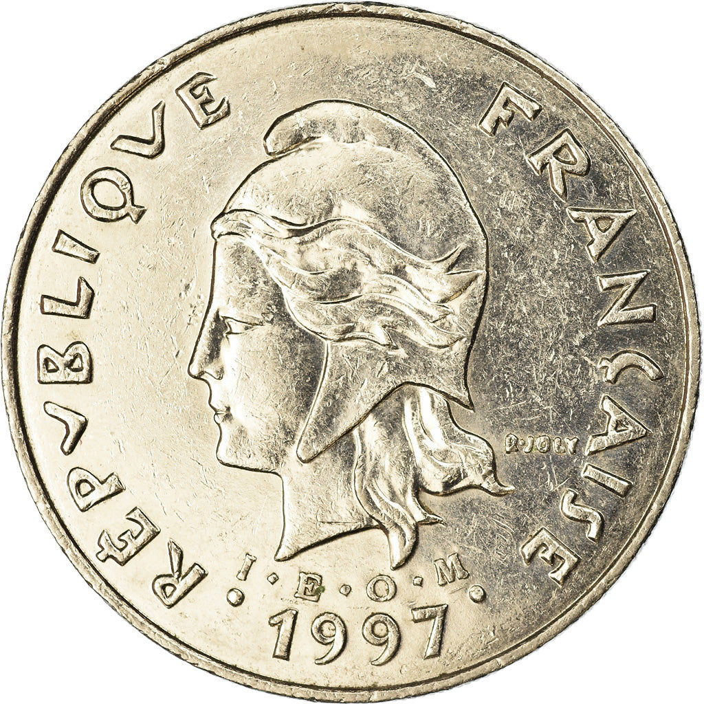Coin, New Caledonia, 50 Francs, 1997, Paris, EF(40-45), Nickel, KM:13