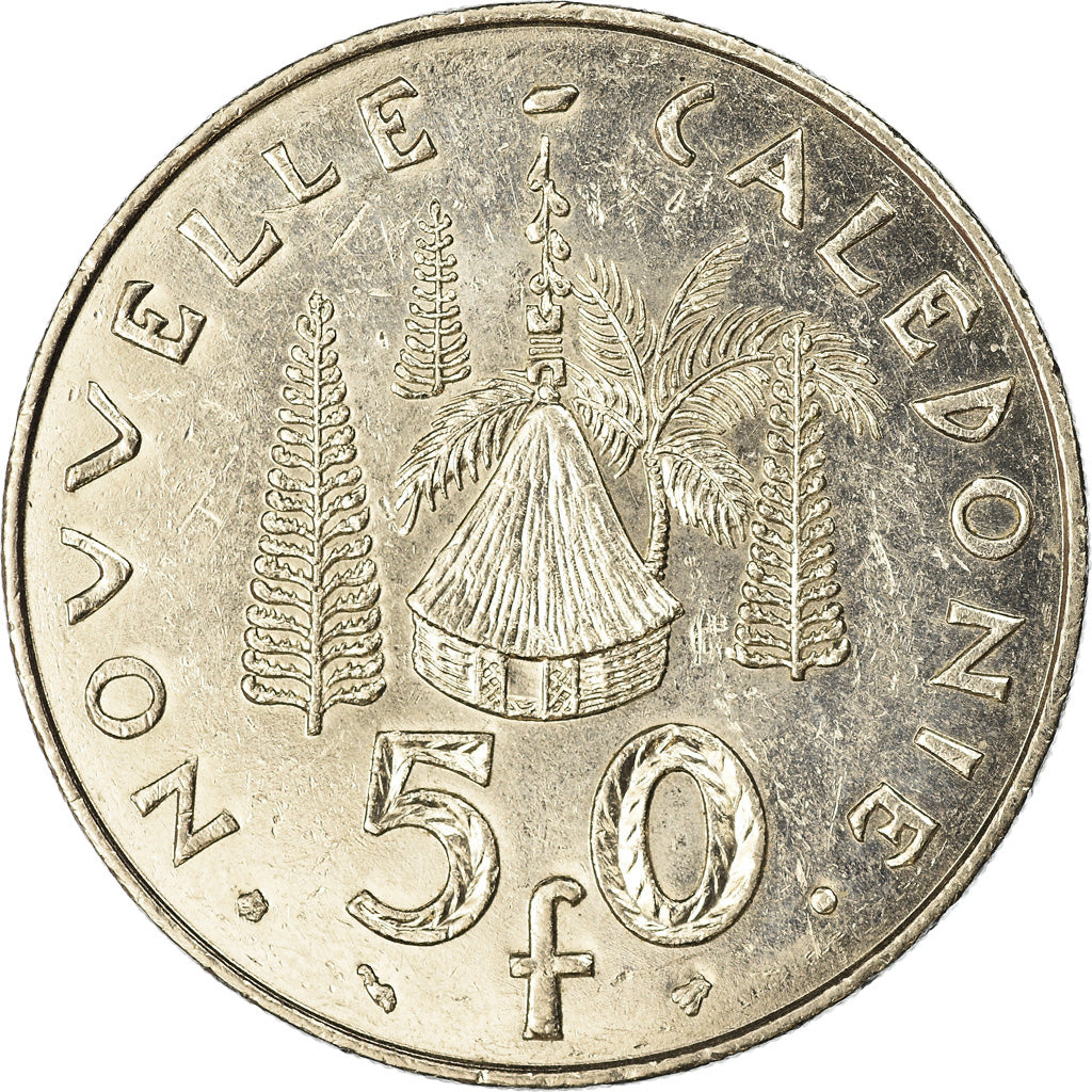 Coin, New Caledonia, 50 Francs, 1997, Paris, EF(40-45), Nickel, KM:13