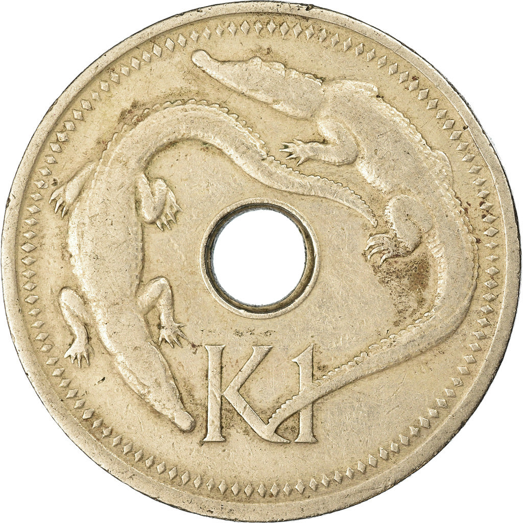Münze, Papua New Guinea, Kina, 1975, SS, Copper-nickel, KM:6