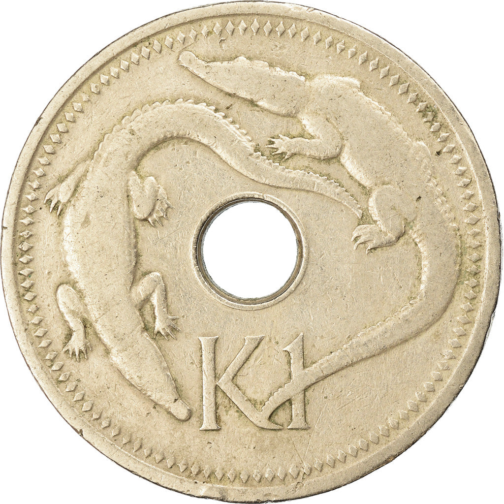 Moneta, Papua Nuova Guinea, Kina, 1975, BB, Rame-nichel, KM:6