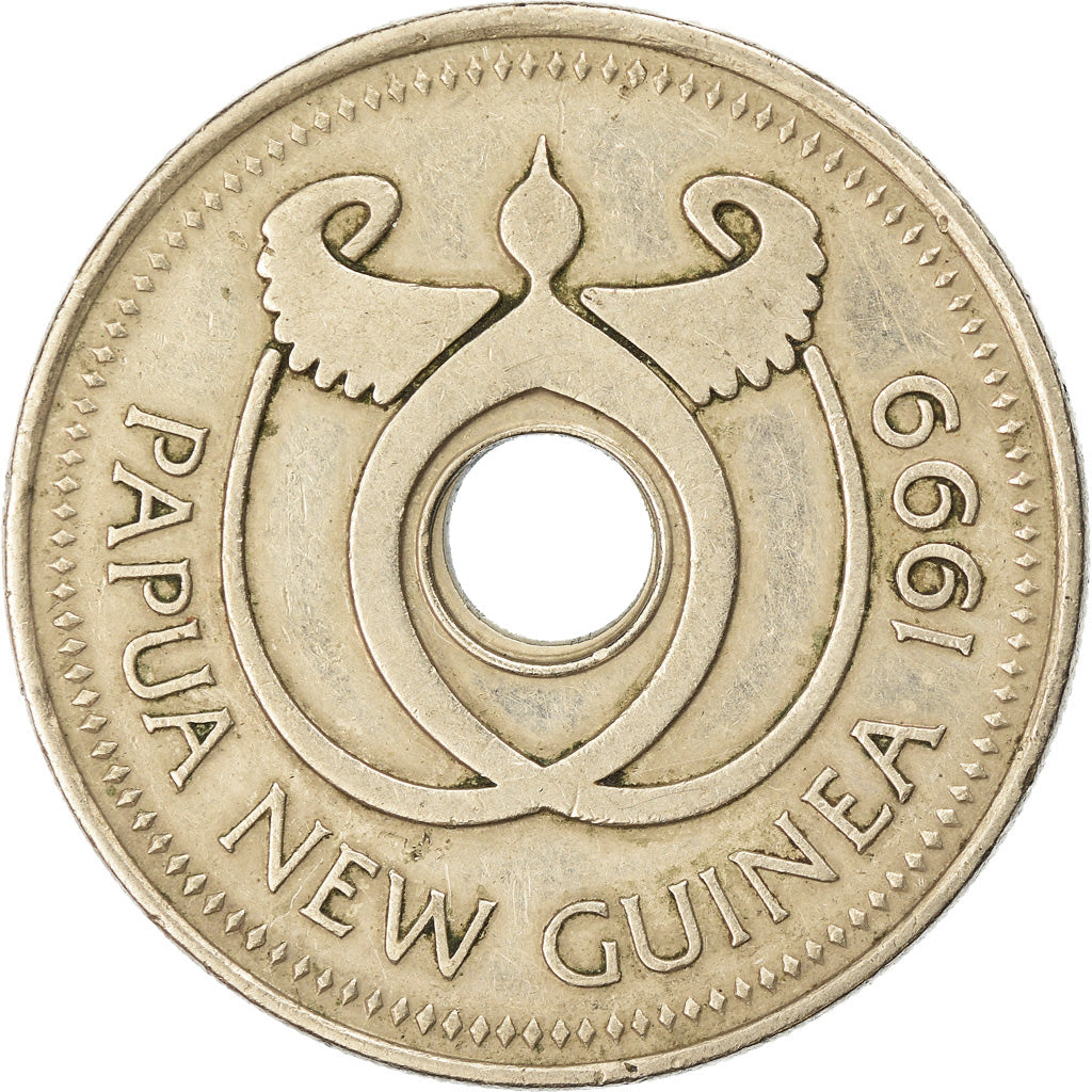 Coin, Papua New Guinea, Kina, 1999, EF(40-45), Copper-nickel, KM:6