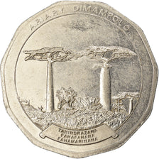 Moeda, Madagáscar, 50 Ariary, 1996, EF(40-45), Aço Inoxidável, KM:25.1