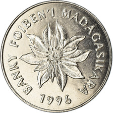 Coin, Madagascar, 5 Francs, Ariary, 1996, EF(40-45), Stainless Steel, KM:21