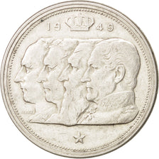 BELGIUM, 100 Francs, 100 Frank, 1948, KM #138.1, EF(40-45), Silver, 33, 17.93