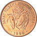 Monnaie, Madagascar, 10 Francs, 2 Ariary, 1996, TTB, Copper Plated Steel, KM:22