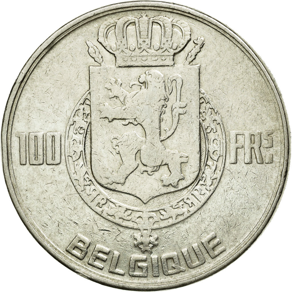 Coin, Belgium, 100 Francs, 100 Frank, 1948, EF(40-45), Silver, KM:138.1