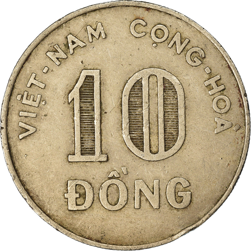 Munten, Viëtnam, STATE OF SOUTH VIET NAM, 10 Dông, 1964, ZF, Copper-nickel