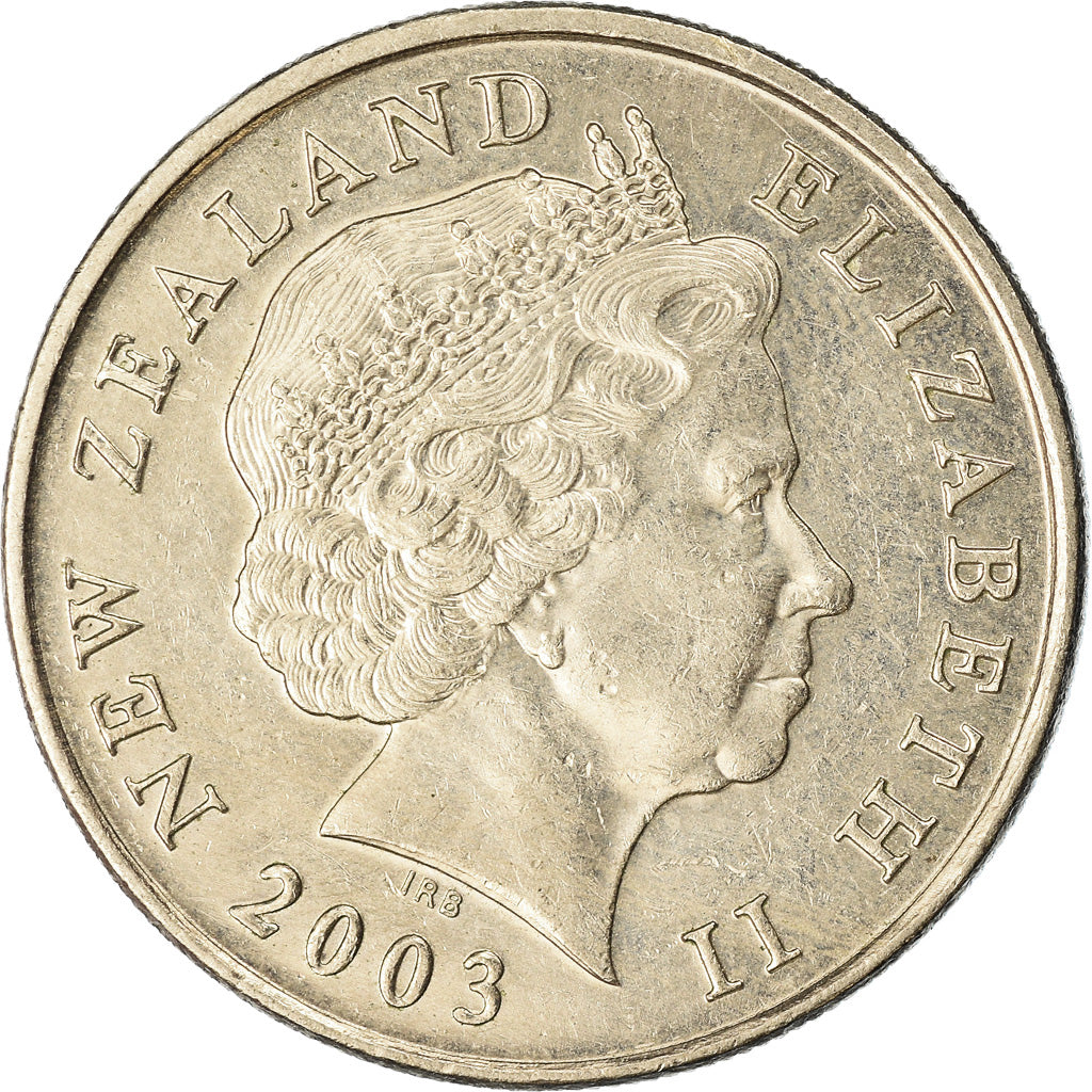 Coin, New Zealand, Elizabeth II, 10 Cents, 2003, EF(40-45), Copper-nickel