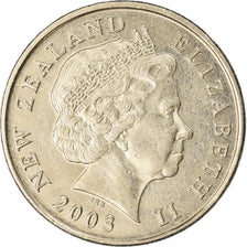 Coin, New Zealand, Elizabeth II, 10 Cents, 2003, EF(40-45), Copper-nickel