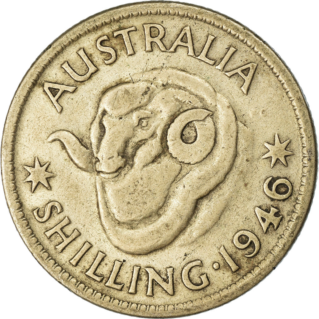 Coin, Australia, George VI, Shilling, 1946, VF(20-25), Silver, KM:39a