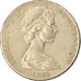 Moneda, Nueva Zelanda, Elizabeth II, 20 Cents, 1980, MBC, Cobre - níquel