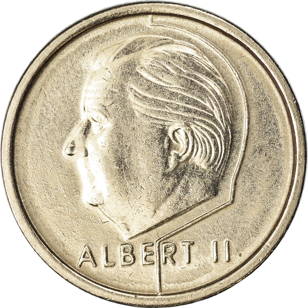 Coin, Belgium, Albert II, Franc, 1995, EF(40-45), Nickel Plated Iron, KM:188